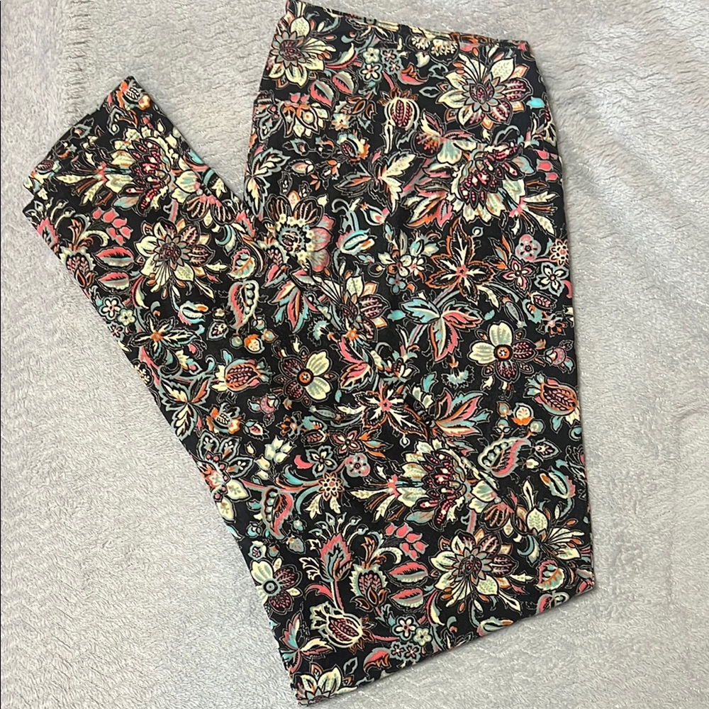 LuLaRoe Floral Patterned Leggings - Multicolor